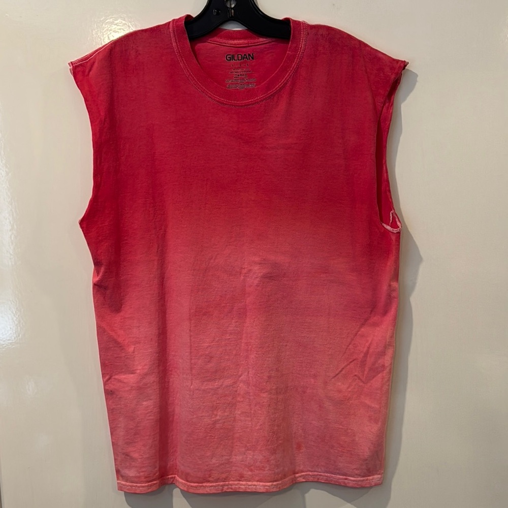 Gildan Red Sleeveless Tank Top Casual Wear